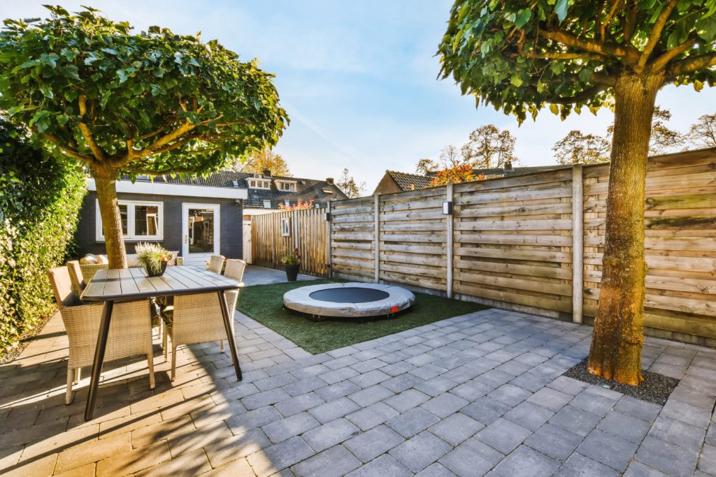 Interlocking patio